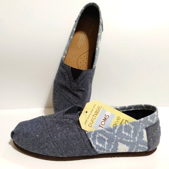 TOMS Grey yarn-dyed fabric Men's Classics - Picture 4 of 5